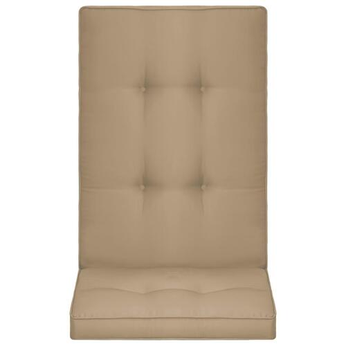 Hynder til havestol 4 stk. 120x50x5 cm beige
