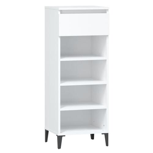 Skoreol 40x36x105 cm konstrueret træ hvid