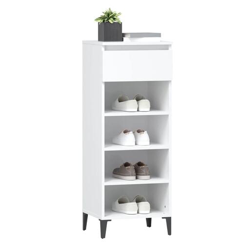 Skoreol 40x36x105 cm konstrueret træ hvid