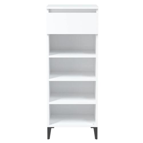 Skoreol 40x36x105 cm konstrueret træ hvid