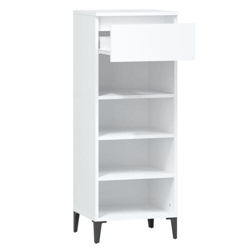 Skoreol 40x36x105 cm konstrueret træ hvid