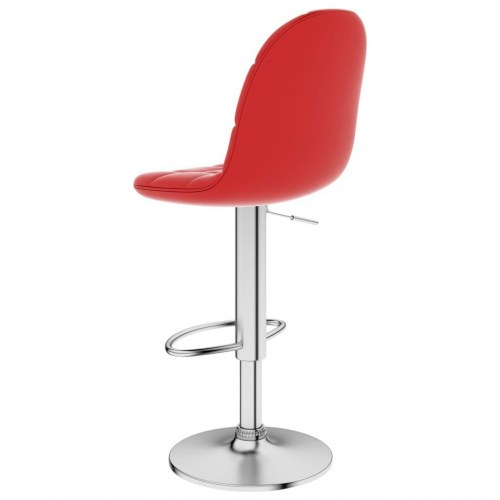 Barstol kunstlæder vinrød
