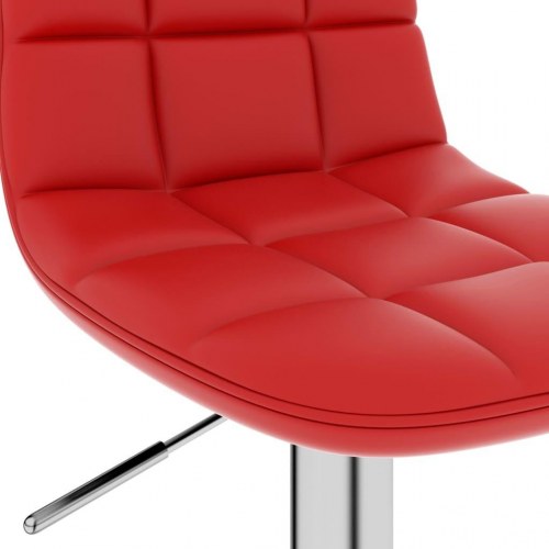 Barstol kunstlæder vinrød