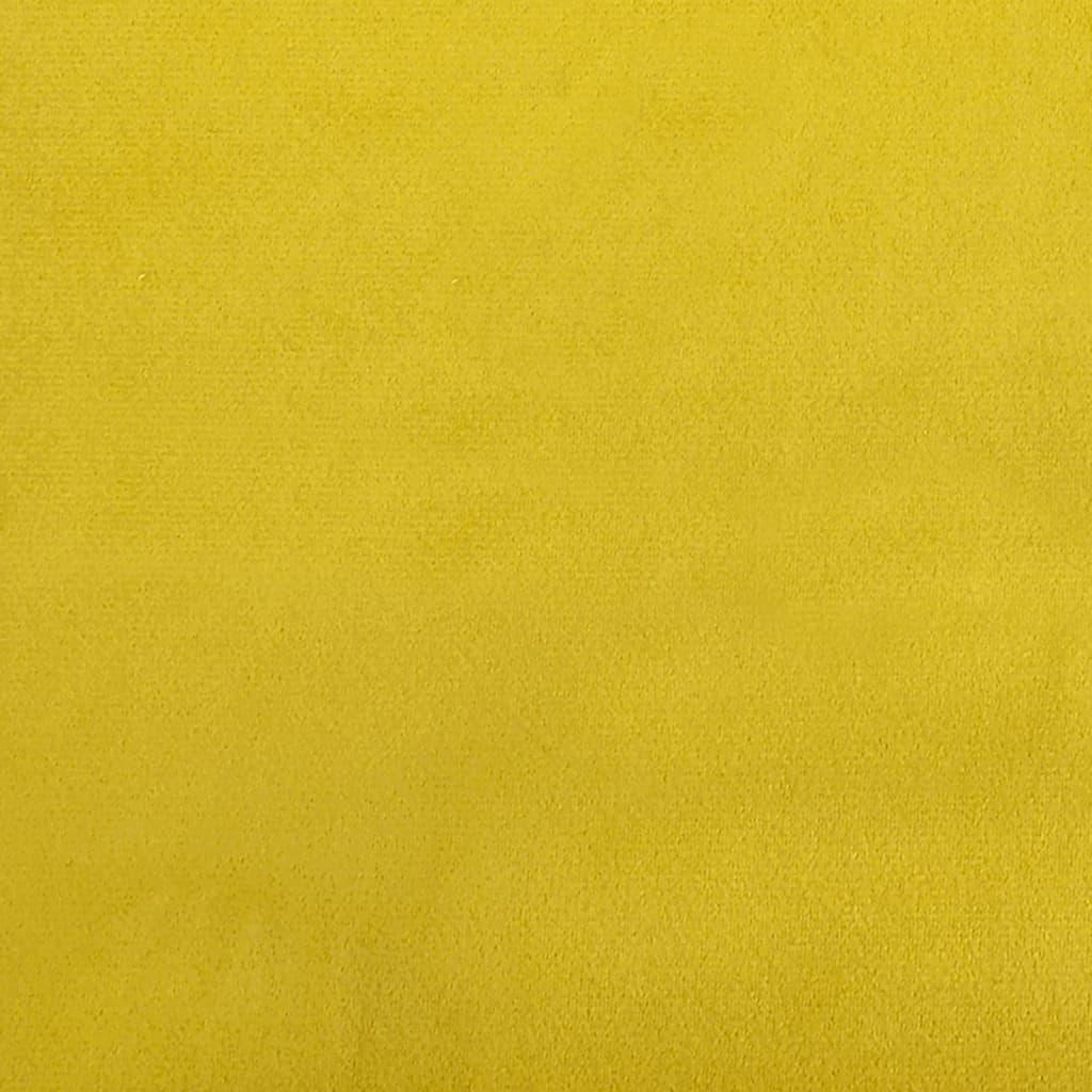 Lænestol 62x79x79 cm velour gul