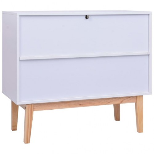 Skænk 88,5x40x80 cm MDF hvid