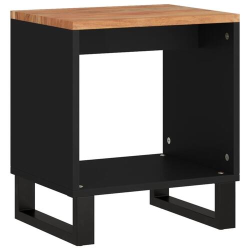 Sofabord 40x31x46 cm massivt akacietræ og konstrueret træ