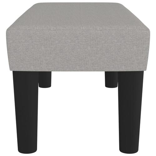 Bænk 70x30x30 cm stof lysegrå