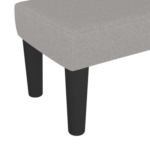 Bænk 70x30x30 cm stof lysegrå
