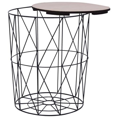 Sofabord Ø 47 cm sort