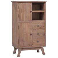 Højskab 60x30x100 cm massivt teakitræ
