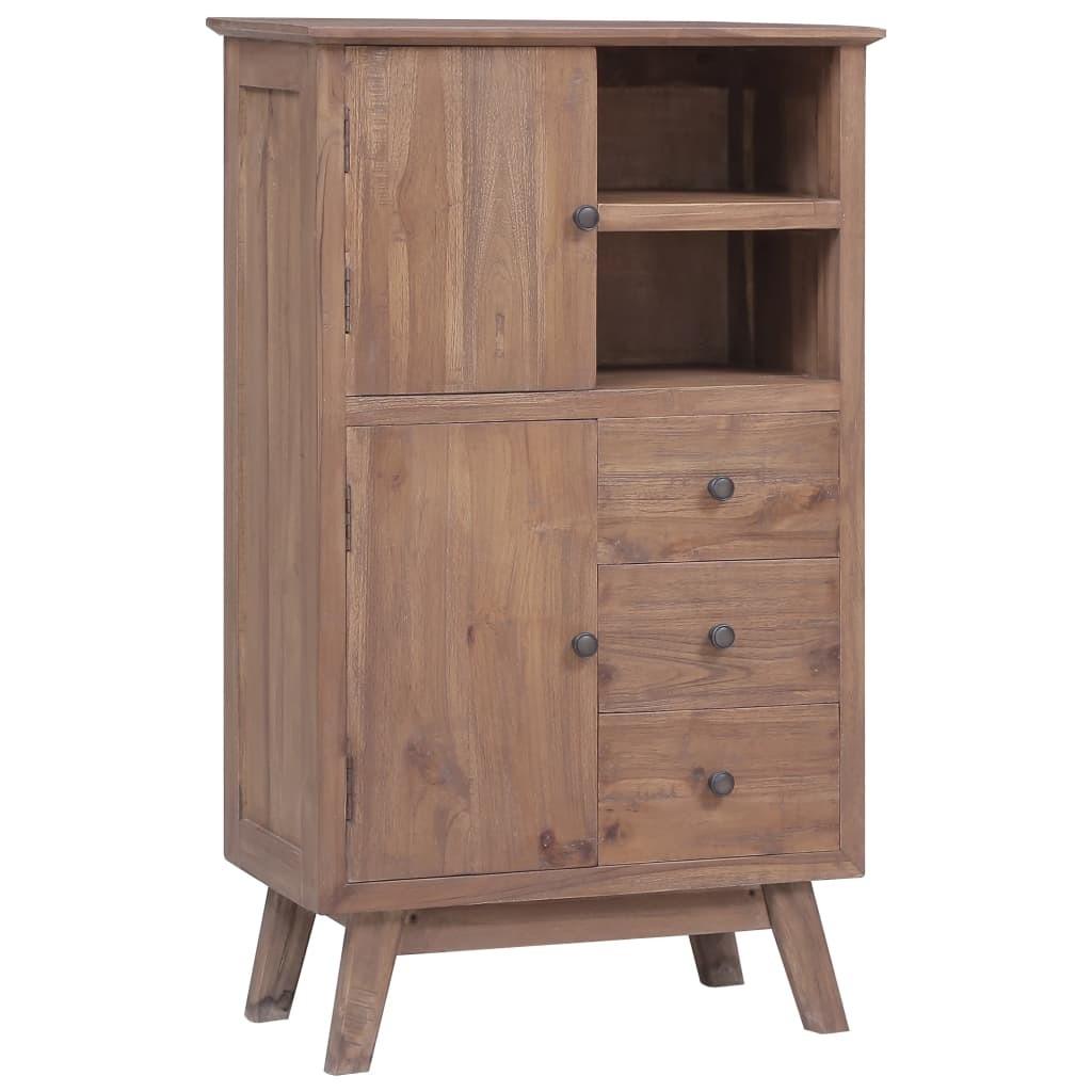 Højskab 60x30x100 cm massivt teakitræ