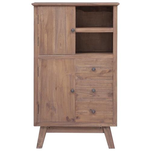 Højskab 60x30x100 cm massivt teakitræ