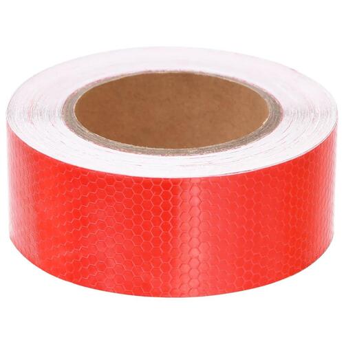 Reflekstape 5 cm x 20 m PVC rød