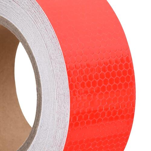 Reflekstape 5 cm x 20 m PVC rød