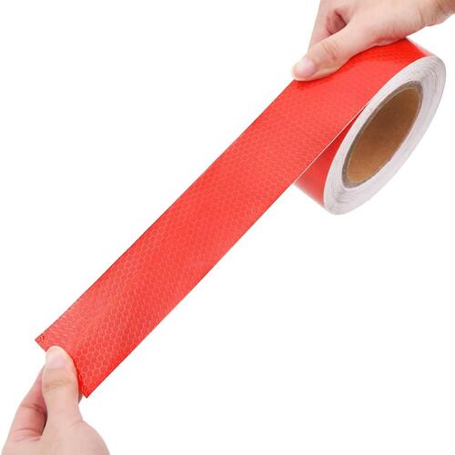 Reflekstape 5 cm x 20 m PVC rød