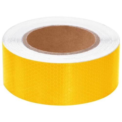 Reflekstape 5 cm x 20 m PVC gul