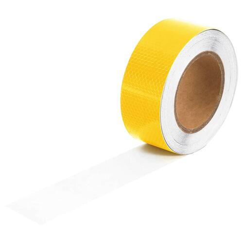 Reflekstape 5 cm x 20 m PVC gul