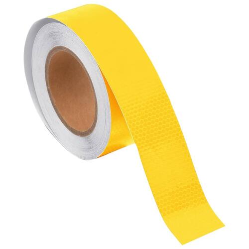 Reflekstape 5 cm x 20 m PVC gul