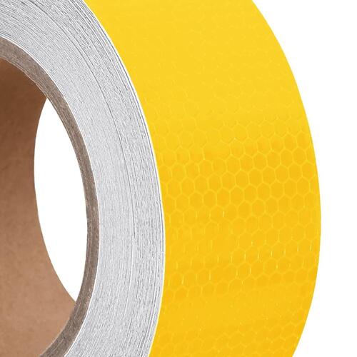Reflekstape 5 cm x 20 m PVC gul