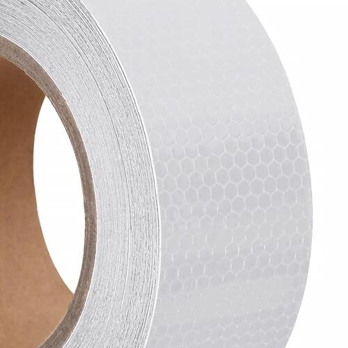 Reflekstape 5 cm x 20 m PVC hvid