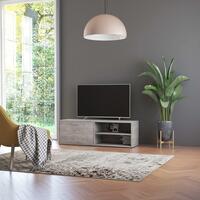 Tv-bord 120x34x37 cm konstrueret træ betongrå