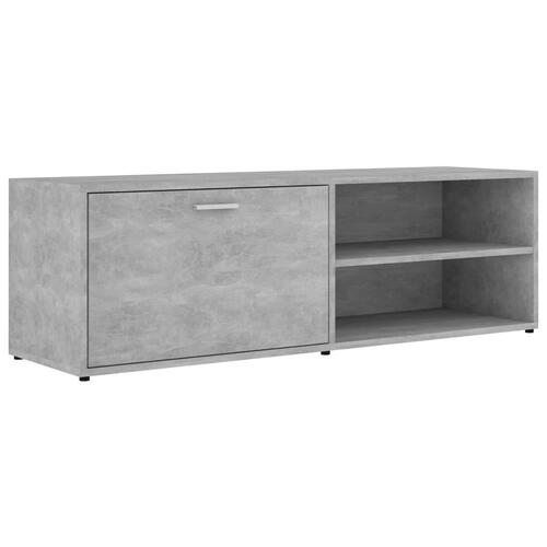 Tv-bord 120x34x37 cm konstrueret træ betongrå