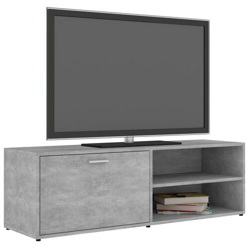 Tv-bord 120x34x37 cm konstrueret træ betongrå