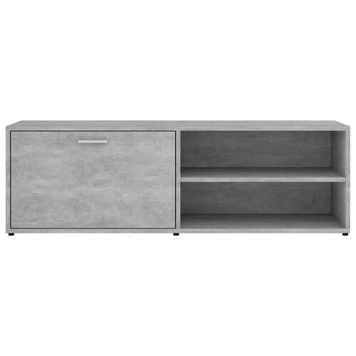 Tv-bord 120x34x37 cm konstrueret træ betongrå