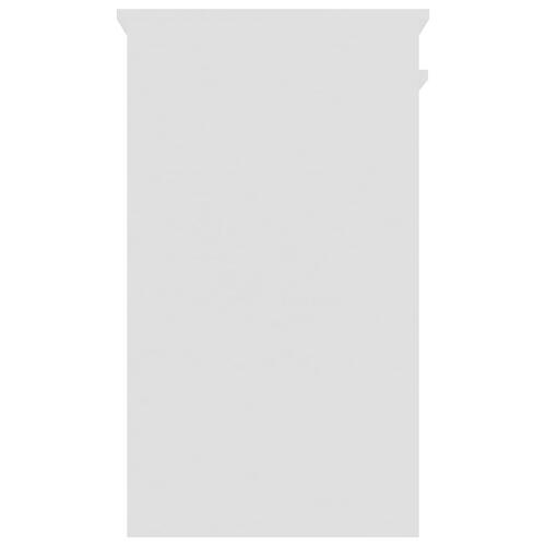 Skrivebord 90x45x76 cm konstrueret træ hvid