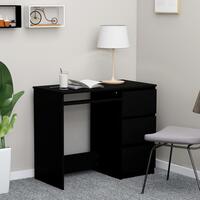 Skrivebord 90x45x76 cm spånplade sort