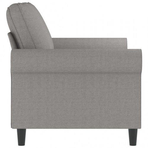 2-personers sofa i stof 120 cm lysegrå