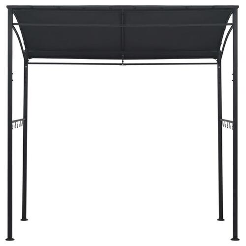 Grillpavillon 215x150x220 cm stål antracitgrå