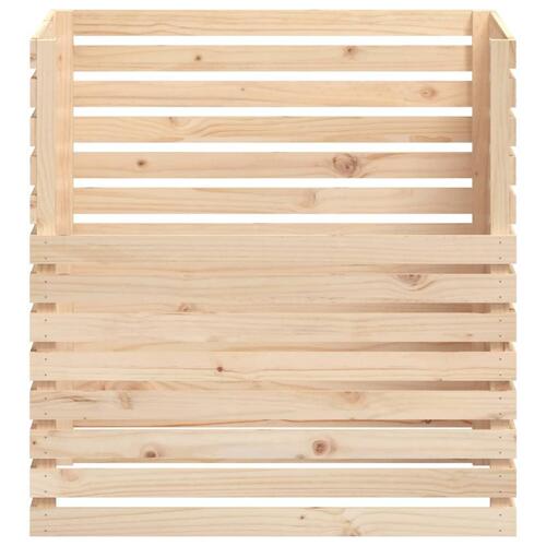 Kompostbeholder 100x100x102 cm massivt fyrretræ