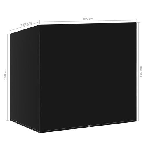 Overtræk til hængesofa 185x117x170 cm 6 snørehuller