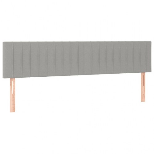 Kontinentalseng 180x200 cm - stof, lysegrå