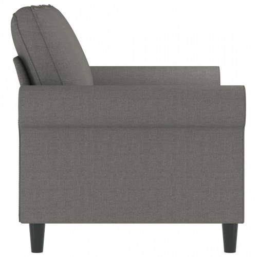 2-personers sofa 120 cm stof mørkegrå