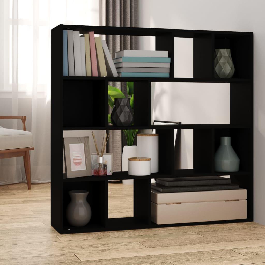 Bogreol/rumdeler 105x24x102 cm sort