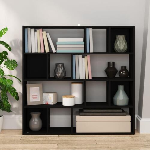 Bogreol/rumdeler 105x24x102 cm sort