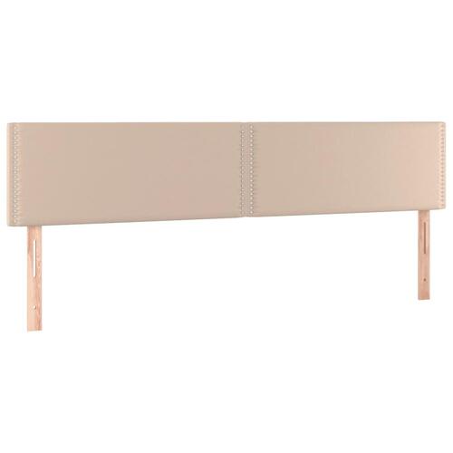 Kontinentalseng 180x200 cm kunstlæder cappuccinofarvet