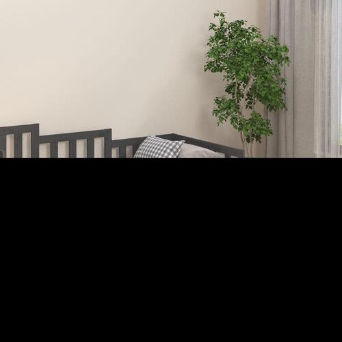 Sengeramme 100x200 cm massivt fyrretræ grå