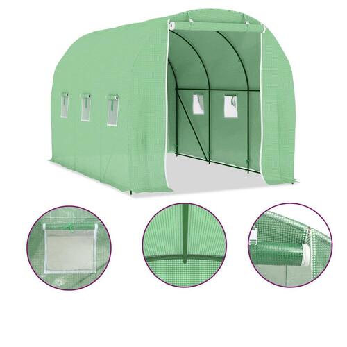 Drivhus 6,86 m² 3,43x2x2 m