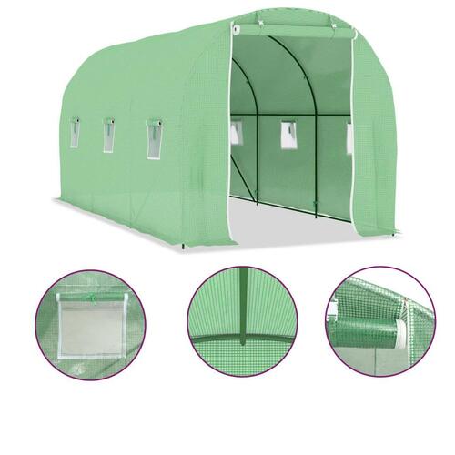 Drivhus 9 m² 4,5x2x2 m