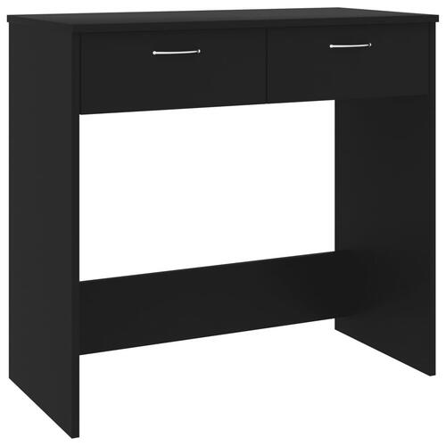 Skrivebord 80x40x75 cm konstrueret træ sort
