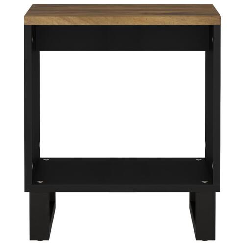 Sofabord 40x31x46 cm massivt mangotræ og konstrueret træ