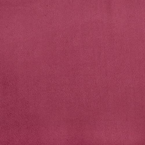Bænk 108x79x79 cm velour vinrød