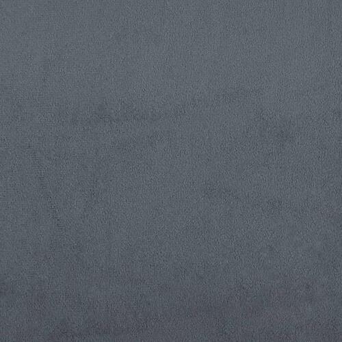 Bænk 108x79x79 cm velour mørkegrå