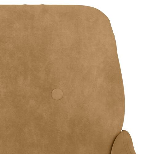 Bænk 108x79x79 cm velour brun