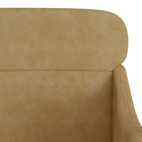 Lænestol 63x76x80 cm velour brun