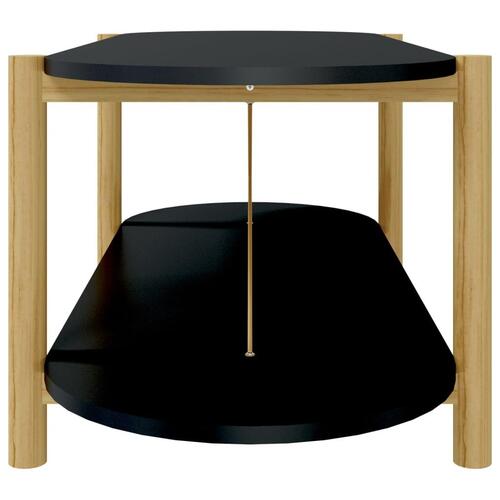 Sofabord 110x48x40 cm konstrueret træ sort