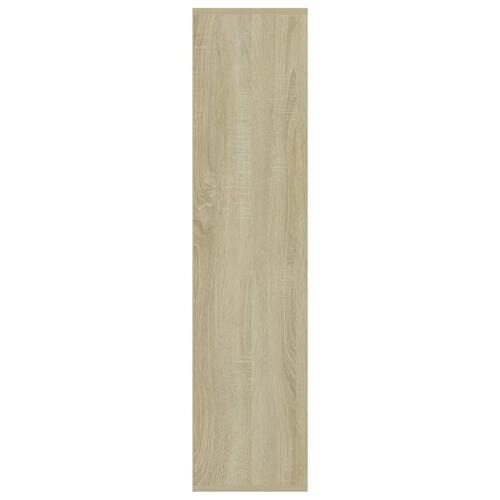 Bogreol 50x25x106 cm konstrueret træ sonoma-eg